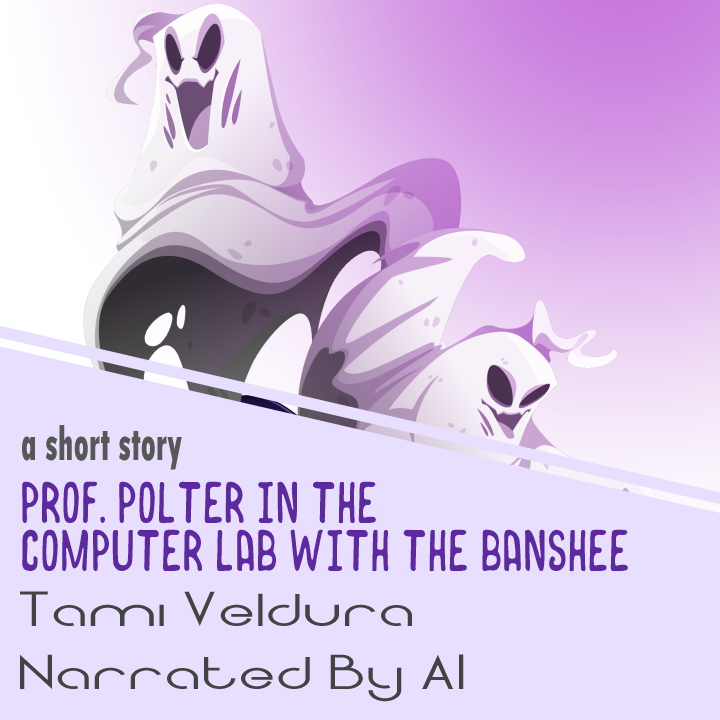 Audiobook Cover, Professor Polter In The Computer Lab With The Banshee